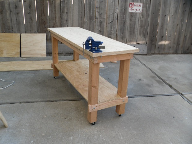 garage workshop bench plans